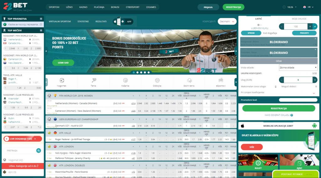 22bet stavnica